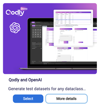 Open AI template Qodly